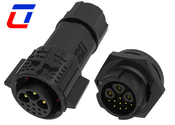 12 Pin Waterproof LED Connector 3 Power 9 Signal Waterproof Bulkhead Connectors