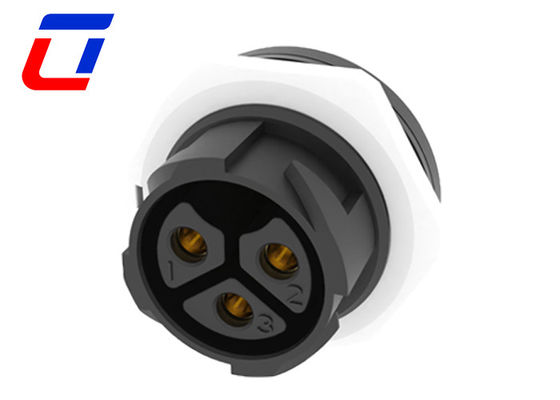 3 Pin Male Female Waterproof Outdoor Electrical Connectors 3 Phase M25 500V 50A