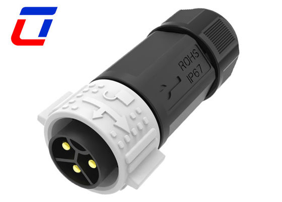 3 Pin Male Female Waterproof Outdoor Electrical Connectors 3 Phase M25 500V 50A