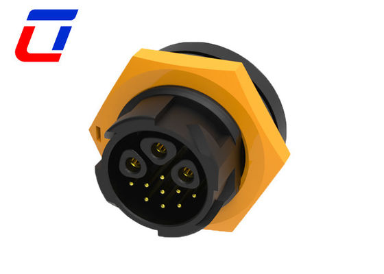 Power Signal Ip67 12 Pin Panel Mount Connector Waterproof 3+9 Pin Plug Socket