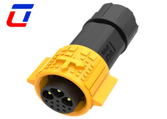 Power Signal Ip67 12 Pin Panel Mount Connector Waterproof 3+9 Pin Plug Socket