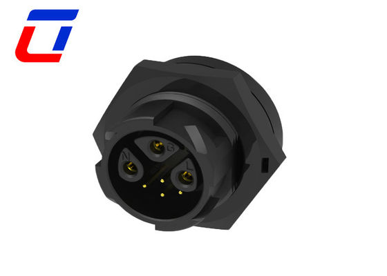Power Signal Combined 7 Pin Waterproof 230V Connector 300V Nylon Material