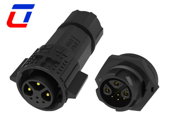 Power Signal Combined 7 Pin Waterproof 230V Connector 300V Nylon Material