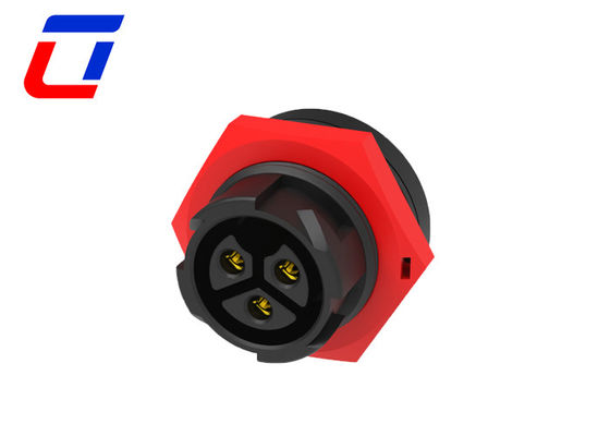 20A 3 Pin Automotive Waterproof Wire Connectors 3 Phase M19 Plug Socket Connector