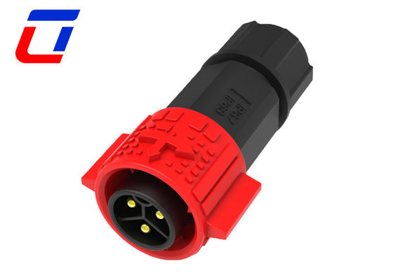 20A 3 Pin Automotive Waterproof Wire Connectors 3 Phase M19 Plug Socket Connector