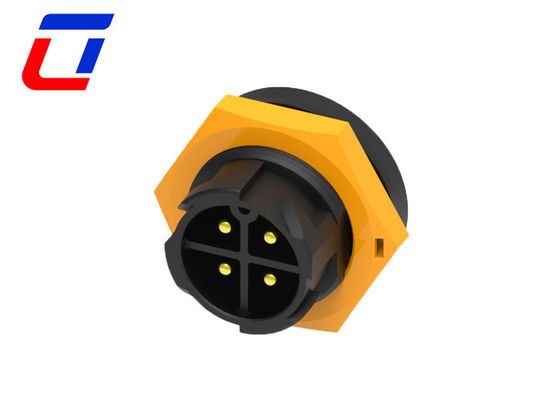 15A Waterproof 4 Pin Plug And Socket Connector M19 Quick Lock Ip67 Solar Connectors