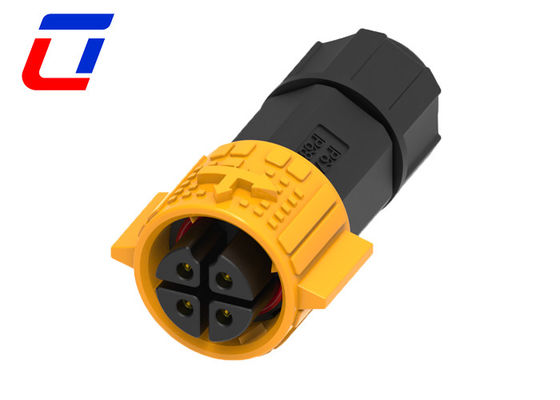 15A Waterproof 4 Pin Plug And Socket Connector M19 Quick Lock Ip67 Solar Connectors