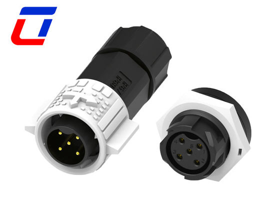 10A 5 Pin Waterproof Plug Socket M19 Waterproof 12 Volt Cable Connectors