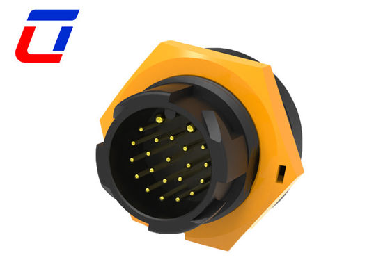 Multi Pin 2+20 Waterproof Plug Socket Cable Connector 2 Pin Push Lock Quick Release