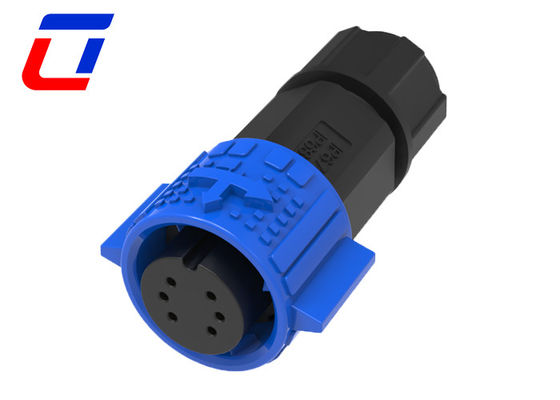 6 Pin Waterproof Low Voltage Wire Connectors Male Female M19 Quick Lock 5A
