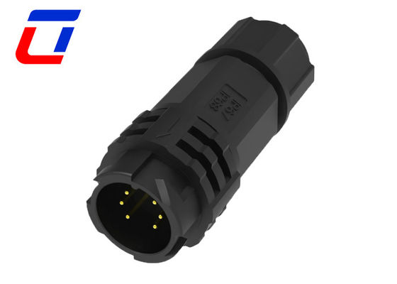 6 Pin Waterproof Low Voltage Wire Connectors Male Female M19 Quick Lock 5A