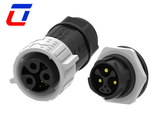 3+2 Pin Panel Mount Waterproof Male Female Connector 50A M25 Quick Lock