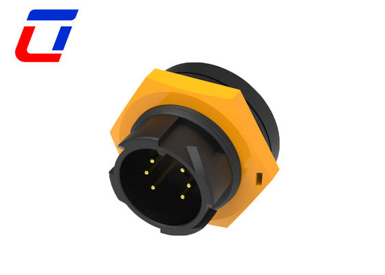 120V 6 Pin Waterproof Circular Connector M19 Waterproof Landscape Wire Connectors