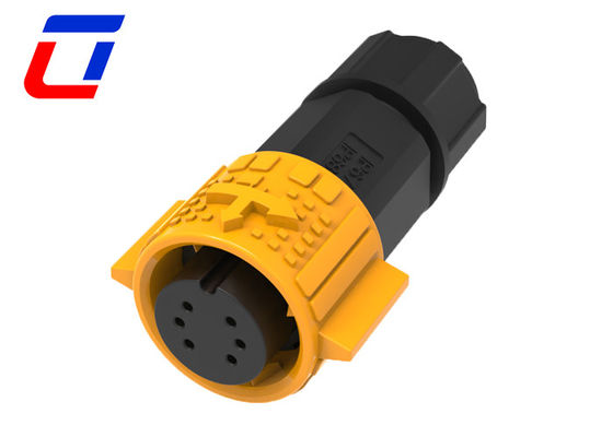 120V 6 Pin Waterproof Circular Connector M19 Waterproof Landscape Wire Connectors