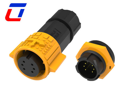 120V 6 Pin Waterproof Circular Connector M19 Waterproof Landscape Wire Connectors