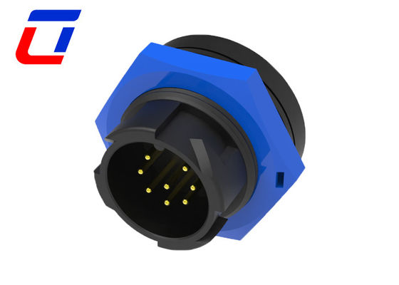 Signal 5A Quick Lock Waterproof Circular Connector 8 Pin M19 For LED
