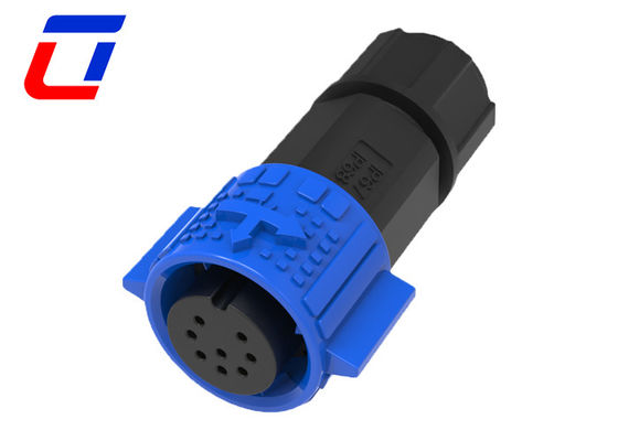 Signal 5A Quick Lock Waterproof Circular Connector 8 Pin M19 For LED