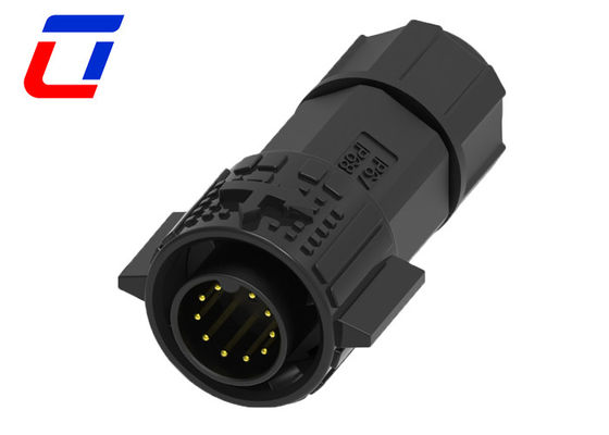 10 Pin Male Outdoor Waterproof Wire Connectors Female Circular Bulkhead Connectors