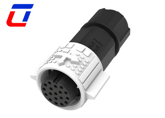 M19 Circular 18 Pin Female Connector Waterproof Plug Panel Mount Connector