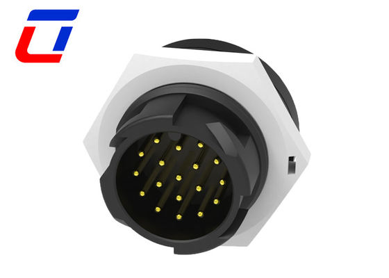 M19 Circular 18 Pin Female Connector Waterproof Plug Panel Mount Connector