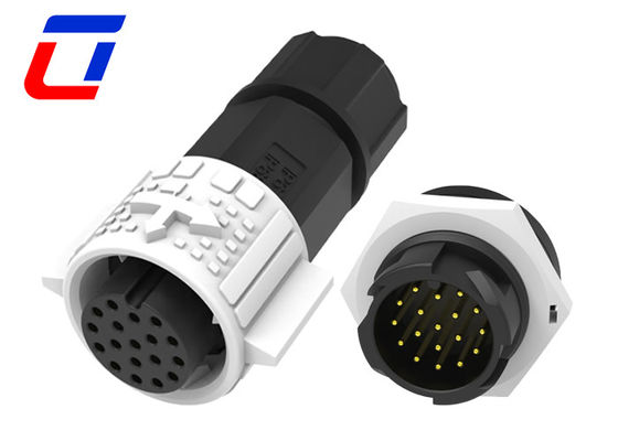 M19 Circular 18 Pin Female Connector Waterproof Plug Panel Mount Connector