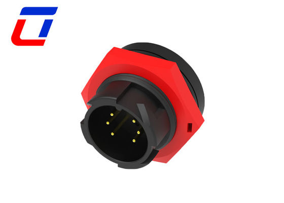 Push Locking 5A Waterproof Connector 6 Pin Wire To Board Cable Plug Connector