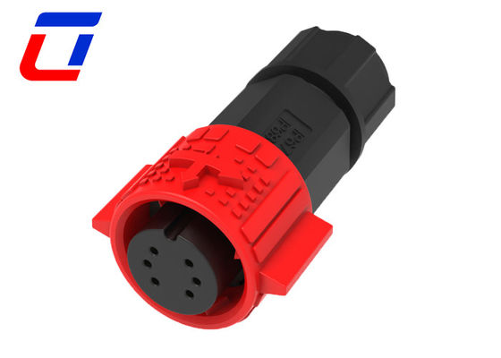 Push Locking 5A Waterproof Connector 6 Pin Wire To Board Cable Plug Connector