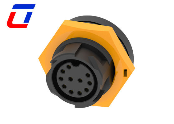 IP67 5A Outdoor 11 Pin Connector Male And Female Waterproof Push Lock 300VAC M19