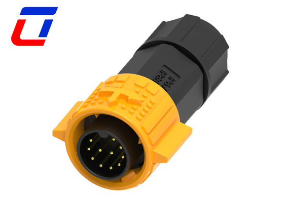 IP67 5A Outdoor 11 Pin Connector Male And Female Waterproof Push Lock 300VAC M19