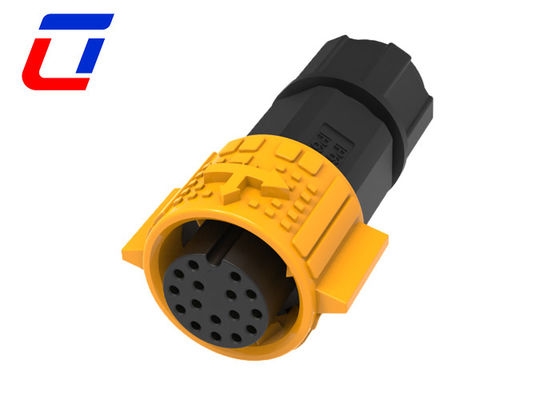 Round 16 Pin IP67 Waterproof Data Connector M19 Male Female Plug Socket