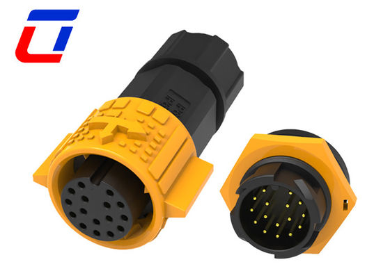 Round 16 Pin IP67 Waterproof Data Connector M19 Male Female Plug Socket