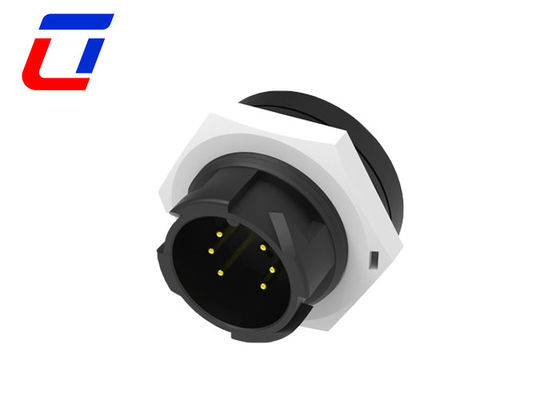 6 Pin Waterproof Wire To Board Power Connector M19 Circular Plastic Connectors