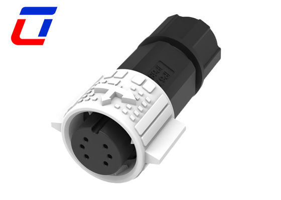 6 Pin Waterproof Wire To Board Power Connector M19 Circular Plastic Connectors