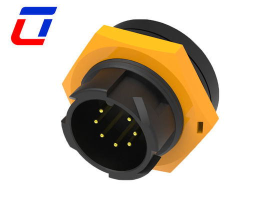 Female Plug 7 Pin Data Connector Waterproof M19 Male Panel Mount Connector