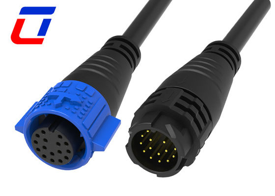 18 Pin Circular Waterproof Data Connector M19 Push Pull Cable To Cable Connectors