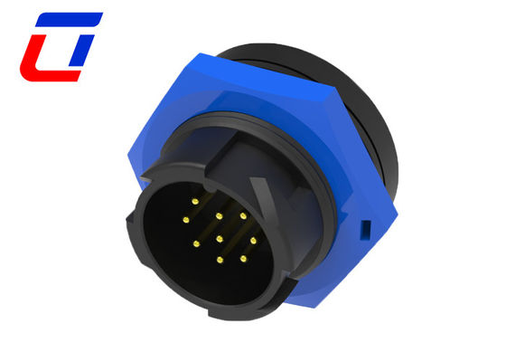 9 Pin Male Female Waterproof Data Connector Push Lock Outdoor Lighting Connectors