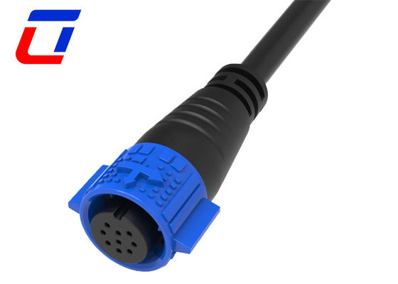 9 Pin Male Female Waterproof Data Connector Push Lock Outdoor Lighting Connectors