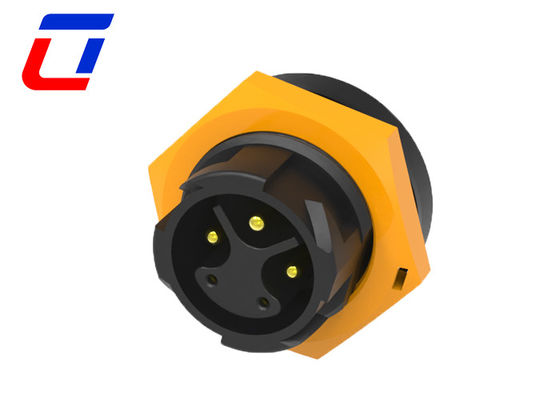 Power Signal Plug Socket IP67 Waterproof Connector 3+2 Pin M19 With Push Lock