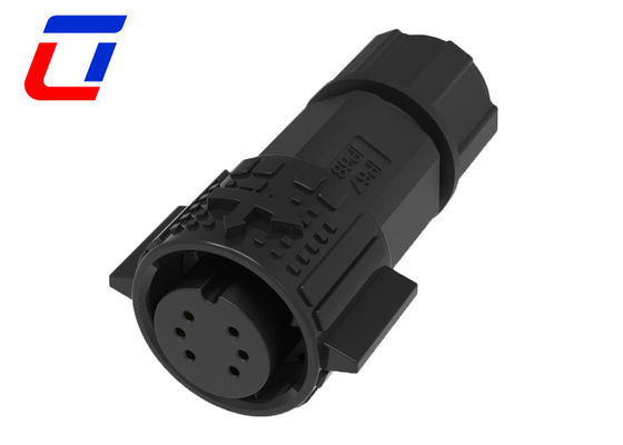 Nylon 6 Pin IP67 Waterproof Connector 5A Wire Quick Disconnect Connectors