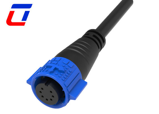 7 Pin Electrical 12V Waterproof Wire Connectors IP67 M19 Quick Lock Cable Connector