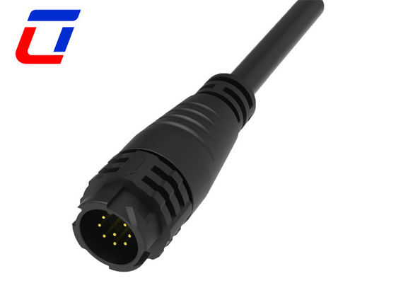 Male Female Plug Cable 8 Pin Waterproof Connector IP67 M19 With Push Locking