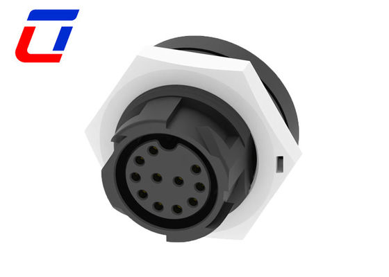 Male Plug Cable IP67 Panel Mount Waterproof Connector 11 Pin M19 For Growth Lights