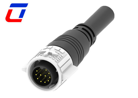 Male Plug Cable IP67 Panel Mount Waterproof Connector 11 Pin M19 For Growth Lights