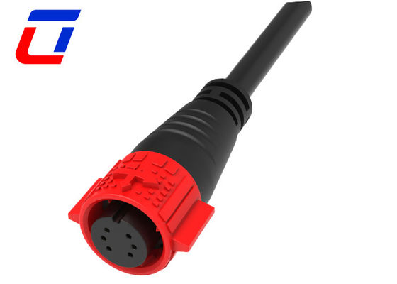 Low Power Waterproof Cable Connector IP67 6 Pin Male Female Connector