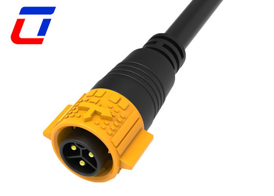 Push Lock 20A 3 Core Waterproof Cable Connector M19 Male Female 3 Pin