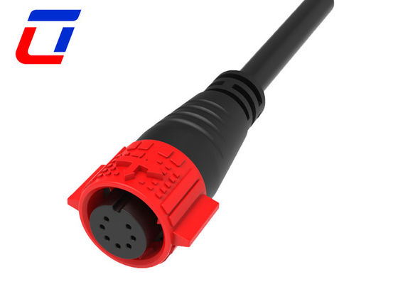 7 Pin 5A Push Lock Wire To Board Cable Connectors Waterproof Molded With Cable M19