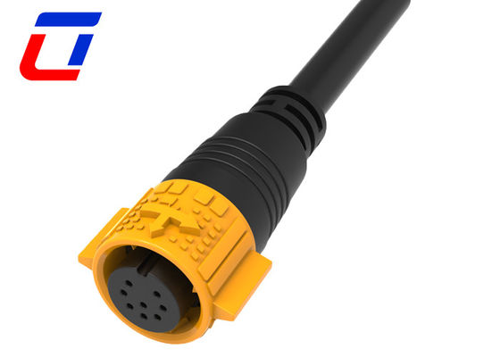M19 IP67 Waterproof Bulkhead Electrical Connector 8 Pin Female Cable Connector