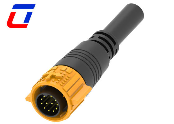 Male Cable 12 Pin Waterproof Connector Wire To Board IP67 For Signal Transmission