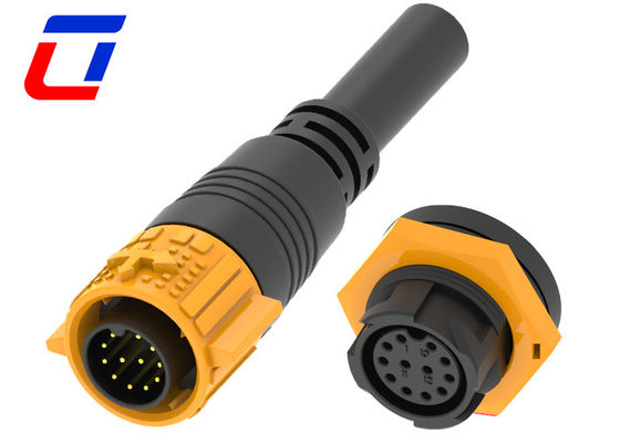 Male Cable 12 Pin Waterproof Connector Wire To Board IP67 For Signal Transmission