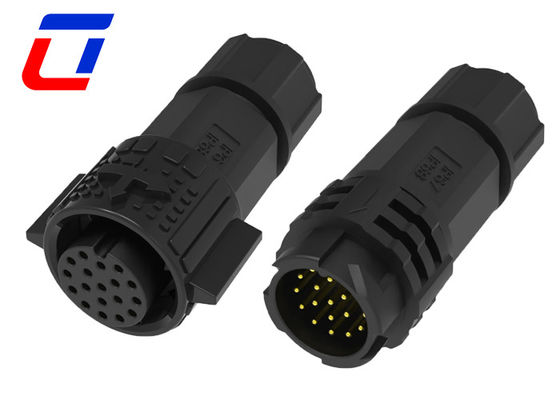 18 Pin Male Female Waterproof Cable Connector M19 Inline Waterproof Connector